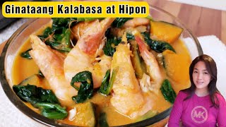 Ginataang Kalabasa at Hipon na may Bagoong [upl. by Twyla]