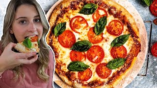 Homemade Margherita Pizza Recipe [upl. by Emiolhs]