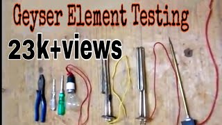 How to check geyser element and thermostat ElectricalLine [upl. by Muhammad]