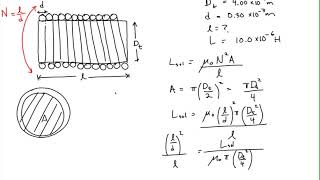 Finding the Length of Solenoid [upl. by Nahtonoj]