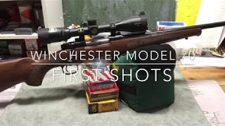 Winchester Model 70 Featherweight 7mm08  First Shots [upl. by Drofnas]