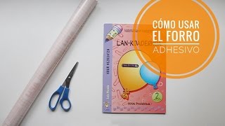 Cómo FORRAR LIBROS FÁCIL con forro adhesivo  EDIKEUS [upl. by Analat112]