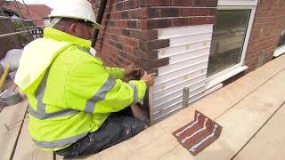 Eurobrick  Fixing brick slips with adhesive [upl. by Yannodrahc853]