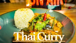 Schnelles Thai Curry mit Hähnchen und Kokosmilch  4K REZEPT [upl. by Nalhsa398]