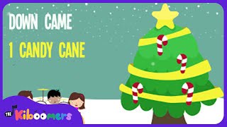 5 Candy Canes Lyric Video  The Kiboomers Preschool Songs amp Nursery Rhymes for Christmas [upl. by Darbie749]