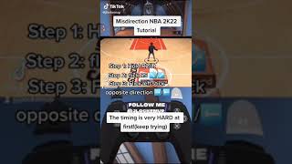 Misdirection NBA 2k22 Tutorial 🏀👀 [upl. by Ahsirtal]