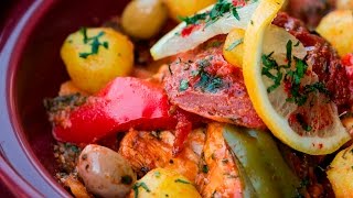 ENG Fish Tagine With Vegetables  طاجين السمك بالخضر  CookingWithAlia  Episode 439 [upl. by Ididn]