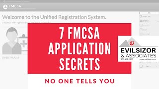 7 FMCSA Application Secrets No One Tells You To Do [upl. by Aroc]