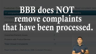 Will the BBB Remove My Complaint [upl. by Nwahsav]