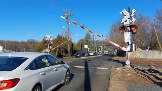 Rahway Ave level crossing Westfield NJ [upl. by Lizned]