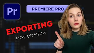 Exporting in Premiere Pro  MOV or MP4 [upl. by Lleznod155]