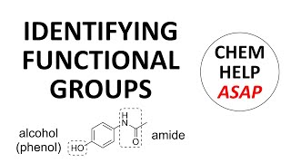 identifying organic functional groups [upl. by Slavic]