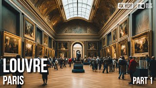 Louvre Museum Paris  Mona Lisa  Walking Tour  4K 🇫🇷 [upl. by Hayidah]