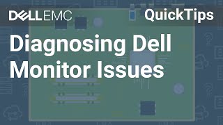 Diagnosing A Dell Monitor Issue QuickTips [upl. by Enniotna]