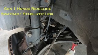 Easy Sway Bar Stabilizer Link Replacement 2007 Ridgeline [upl. by Jezreel]