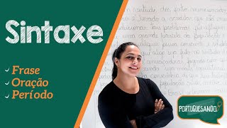 Sintaxe  Frase Oração e Período [upl. by Euridice546]