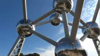 Atomium Brussels  Amazing construction amp panoramic view [upl. by Kcinomod]