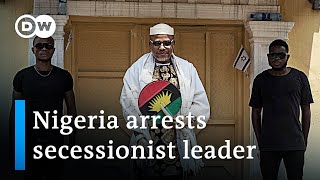 Nigeria arrests leader of Biafran separatist movement Nnamdi Kanu  DW News [upl. by Airekat]