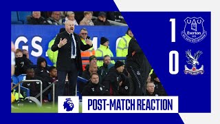 EVERTON 10 CRYSTAL PALACE  Sean Dyches postmatch press conference [upl. by Lerrej252]