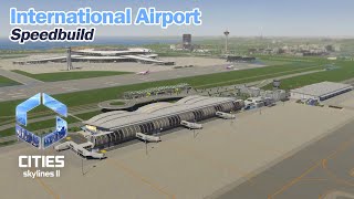 RAW GAMEPLAY International Airport Cities Skylines 2 Speedbuild  Gamescom [upl. by Nitsrik]