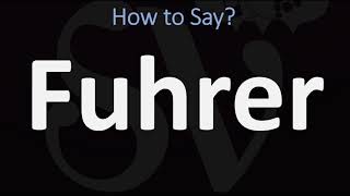 How to Pronounce Fuhrer CORRECTLY [upl. by Ahsikad264]