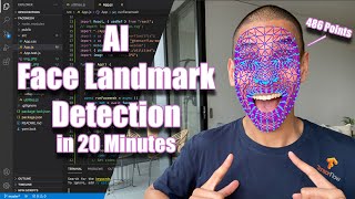 Real Time AI Face Landmark Detection in 20 Minutes with TensorflowJS and React [upl. by Morentz]