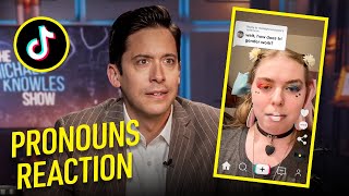 CREEPY TikTok Pronoun REACTIONS  Michael Knowles [upl. by Glenine]