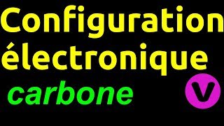 Configuration électronique du carbone [upl. by Yattirb241]