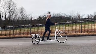 The Electric Walking Bike A Treadmill on Wheels  Pickler amp Ben [upl. by Silera]