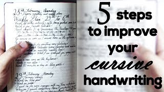 5 steps to improve your cursive handwriting [upl. by Sparke]