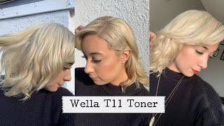 Toning hair with Wella T11 [upl. by Rubin]