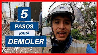 ✅5 RECOMENDACIONES PARA DEMOLER UNA CASA  SIN DAÑAR PROPIEDADES VECINAS🏡 [upl. by Trab]