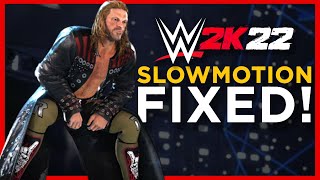 WWE 2K22 Slow Motion Fix  WWE 2K22 Lag Fix Low End PC [upl. by Lassiter142]