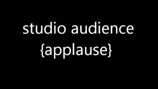 studio audience applause sound FX [upl. by Iggy]