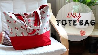 DIY Tote Bag  Beginners Sewing Tutorial [upl. by Edivad935]