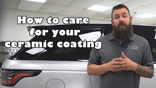 How to care for your CERAMIC COATING [upl. by Neddra]