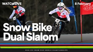 LIVE  Dual Slalom  2025 UCI Snow Bike World Championships [upl. by Noived]