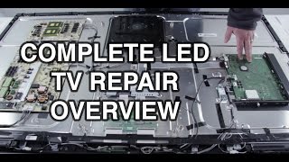 LED TV Repair Tutorial  Common Symptoms amp Solutions  How to Repair LED TVs [upl. by Dulce]