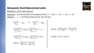 Beispiele zur Berechnung von Konfidenzintervallen Vertrauensintervallen [upl. by Haropizt216]