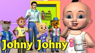 Johny Johny Yes Papa Nursery Rhyme 1  Kids Songs  3D Animation Rhymes For Children [upl. by Amorette]