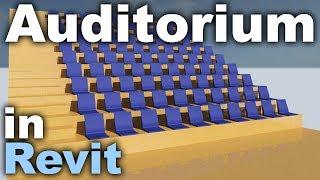 Auditorium in Revit Tutorial [upl. by Ydieh]