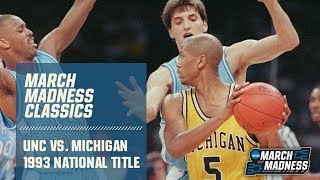 UNC vs Michigan 1993 National Championship  FULL GAME [upl. by Sihunn488]