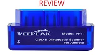 Veepeak Mini OBD2 Diagnostic Bluetooth Scanner For Android Review [upl. by Alethea]