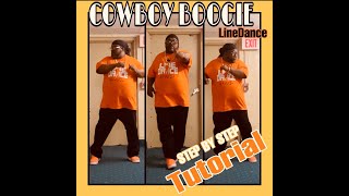 Big Mucci The Cowboi Boogie Line Dance Step by Step Instructional [upl. by Marquez220]