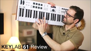 Arturia Keylab 61 Review An awesome midi keyboard [upl. by Romine]