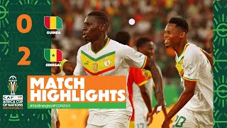 HIGHLIGHTS  Guinea 🆚 Senegal TotalEnergiesAFCON2023  MD3 Group C [upl. by Earehs]