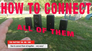 How to Play all JBL Partyboxes together [upl. by Aihsekyw]