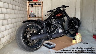 HarleyDavidson Breakout Oil Changes [upl. by Ozzie838]