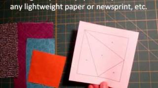 Paper Piecing Made Easy Tutorial [upl. by Anaid]