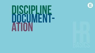 HR Basics Discipline Documentation [upl. by Salaidh]